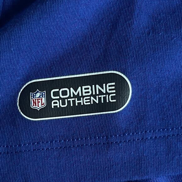 New York Giants Shirt Mens 2XL Blue NFL Football Combine Authentic Tee New Era - Picture 4 of 10